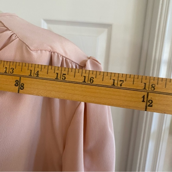 EUC vintage Christian Dior Dusty rose, pull over puff sleeved blouse - Picture 9 of 12